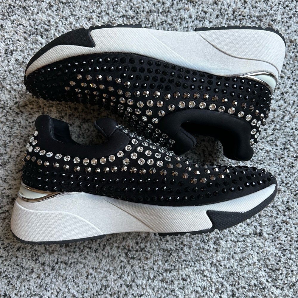 INC International Concepts Black and White Chunky Sole Sneakers